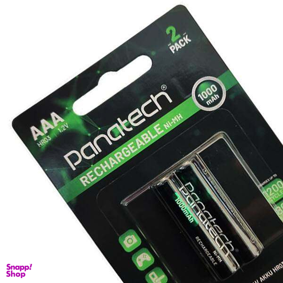 باتری نیم قلمی AAA پاناتک مدل Rechargeable بسته 2 عددی