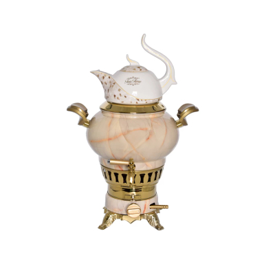 قوری و سماور گازی کروپ ست مدل ساحر کد 700101 گنجایش 6 لیتر