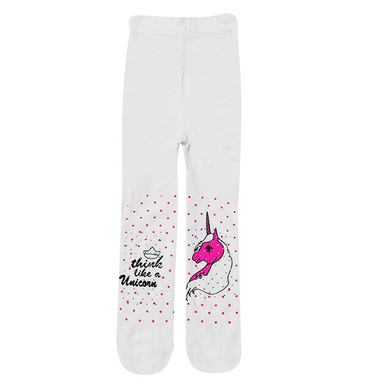 جوراب شلواری دخترانه مدل Uni9 طرح اسب تک شاخ