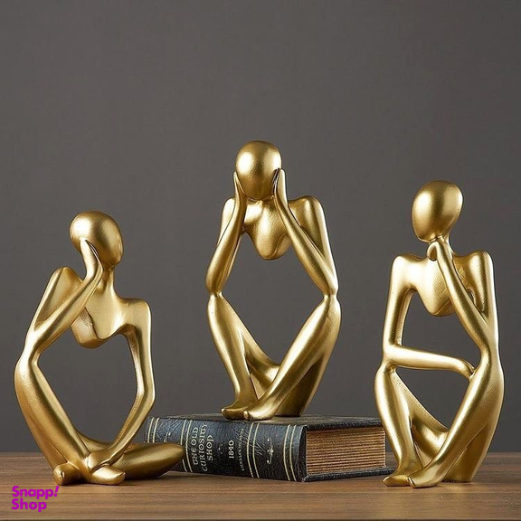 مجسمه آدم متفکر کد N99 مجموعه 3 عددی