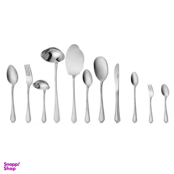 سرویس قاشق و چنگال 98 پارچه ناب استیل مدل ونیز