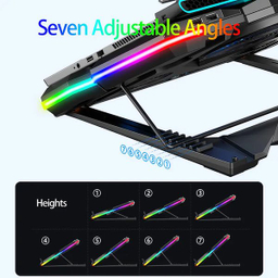 پایه خنک کننده لپ تاپ گیمینگ کول کلد مدل RGB 5FAN