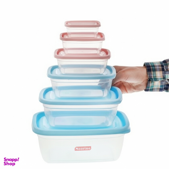 ظرف نگهدارنده نورینو مدل ونتو کد 001 مجموعه 6 عددی