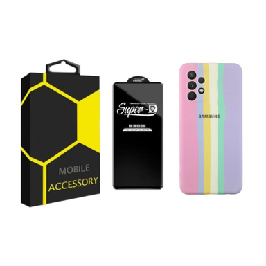 کاور گوشی موبایل مدل آبرنگی مناسب سامسونگ Galaxy A73 5G به همراه محافظ صفحه نمایش SuperD