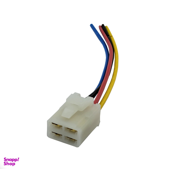 سوکت رله فن انژکتور 4 فیش مادگی آریکو کد 1408 مناسب پراید