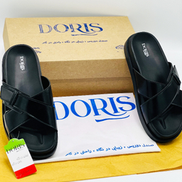 صندل مردانه دوریس مدل پدرام طبی کد 02 رنگ مشکی