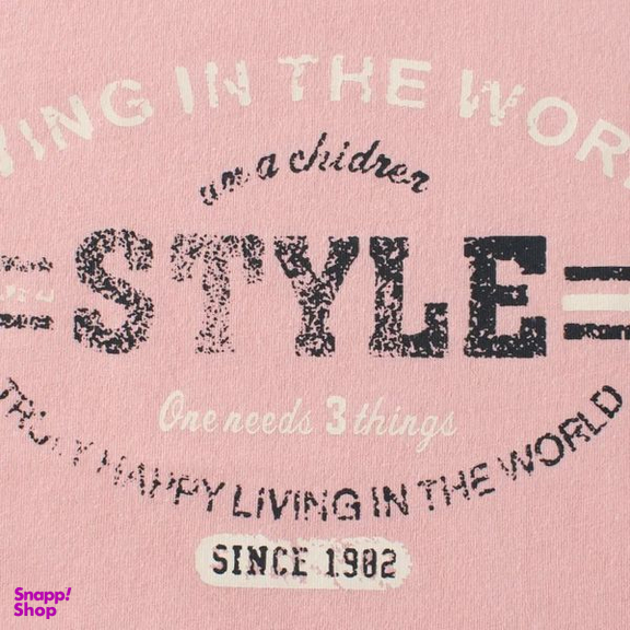 تی شرت آستین کوتاه دخترانه هومنیتی مدل WYKGTSHT9606-PNK