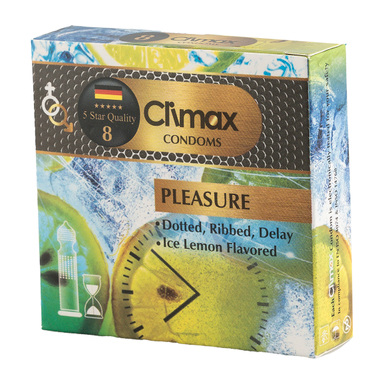 کاندوم کلایمکس مدل Pleasure بسته 3 عددی