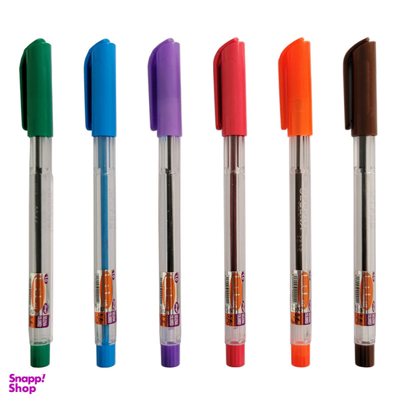 خودکار سلنا مدل رنگارنگ بسته 6 عددی