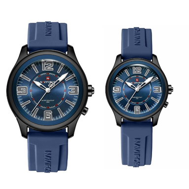 ست ساعت مچی عقربه‌ ای زنانه و مردانه نیوی فورس مدل NF9256