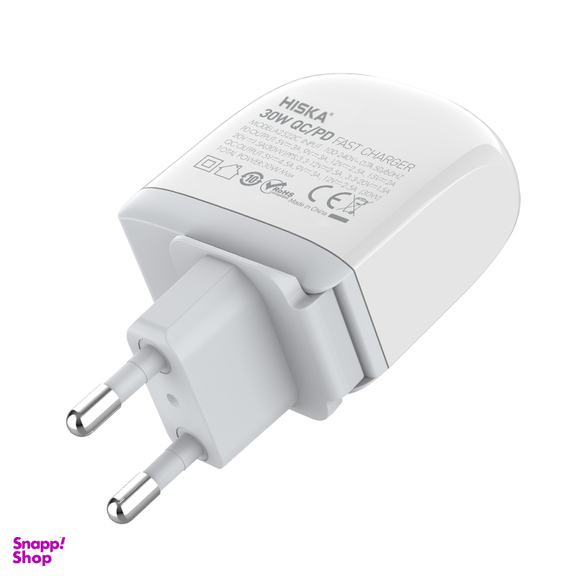 شارژر دیواری هیسکا مدل H-115PD به همراه کابل تبدیل USB-C