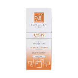کرم ضد آفتاب فاقد چربی بی رنگ مای با SPF30 حاوی Jojoba & Aloe vera مناسب پوست چرب و مختلط حجم 50 میلی لیتر