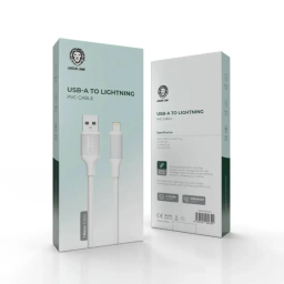 کابل شارژ USB به Lightning گرین لاین مدل 2.4A PVC طول 1 متر