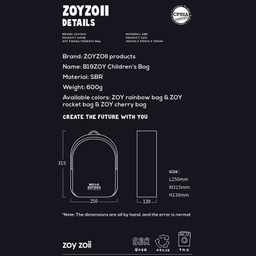 کوله پشتی بچگانه زوی زویی مدل Rainbow کد B19