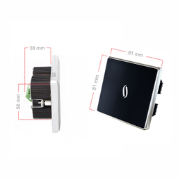 کلید لمسی تک پل مایا مدل MT1EF12