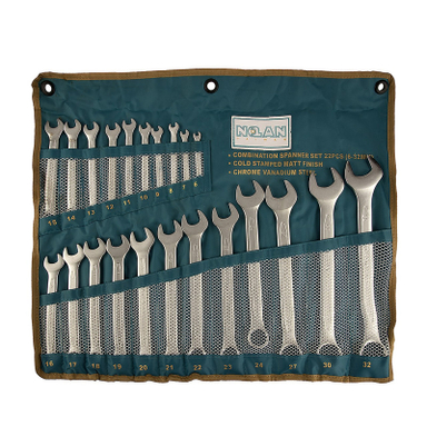 مجموعه 22 عددی آچار یک سر تخت یک سر رینگی نولان مدل 301222