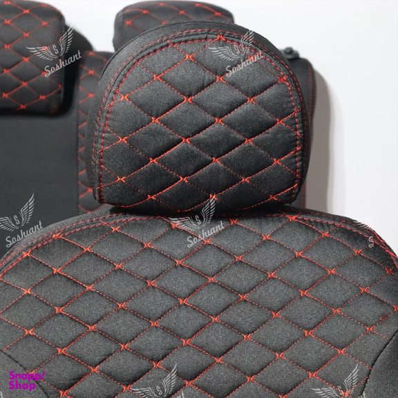 روکش صندلی خودرو سوشیانت مدل آبشار به همراه پشت گردنی مناسب پراید 131 و 132