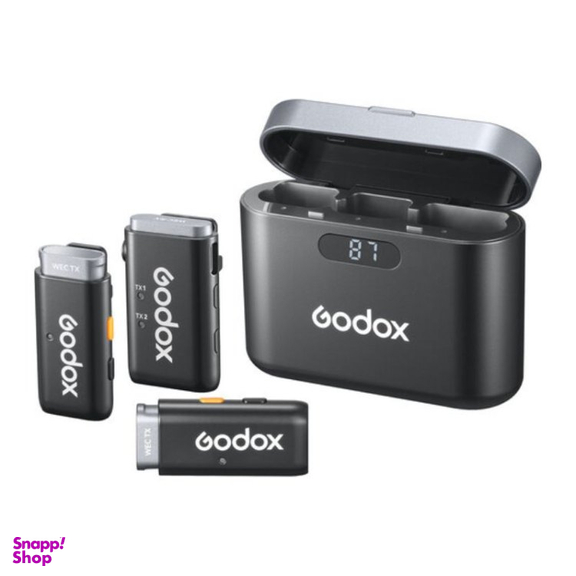 میکروفون بی‌ سیم یقه‌ ای گودکس مدل Godox WEC 2-Person Wireless Microphone