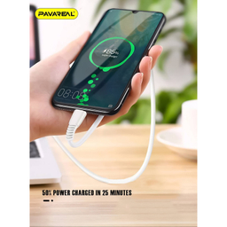 کابل تبدیل USB به MicroUSB پاواریال مدل DC-06M طول 1 متر