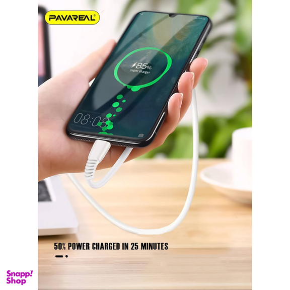 کابل تبدیل USB به MicroUSB پاواریال مدل DC-06M طول 1 متر