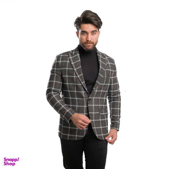 کت مردانه مدل چهارخانه درشت سناتور 4-4