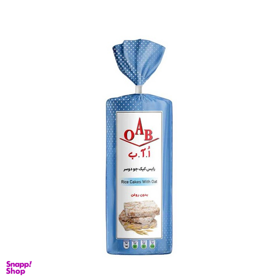رایس کیک جو دوسر جام نور ا آ ب وزن 100 گرم