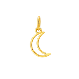 آویز گردنبند طلا 18 عیار زنانه دیانا مدل ماه کد 117