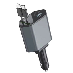 شارژر فندکی 65 وات فست شارژ مدل Retractable