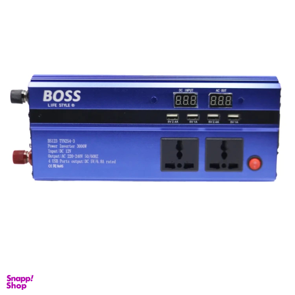 مبدل برق خودرو باس مدل YP-BS123TYN254-3-3000W
