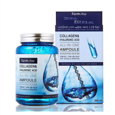 آمپول مراقبتی فارم استی مدل Collagen & Hyaluronic Acid حجم 250 میلی لیتر