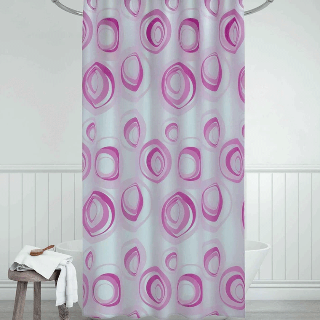 پرده حمام دلفین کد Ev-4954v2 سایز 200×180 سانتی متر