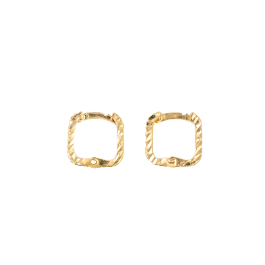 گوشواره حلقه ای طلا 18 عیار زنانه طلاجات مدل 1015