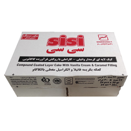 کیک روکش کاکائو سی سی شیرین عسل وزن 30 گرم بسته 24 عددی
