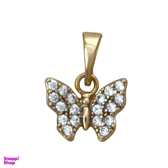 آویز گردنبند زنانه ژوپینگ مدل پروانه کد N4635