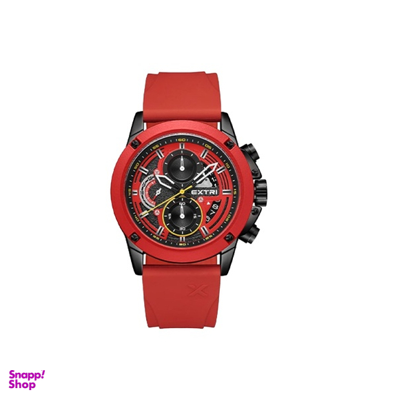 ساعت عقربه ای مردانه اکستری کد X6065-E رنگ قرمز مشکی