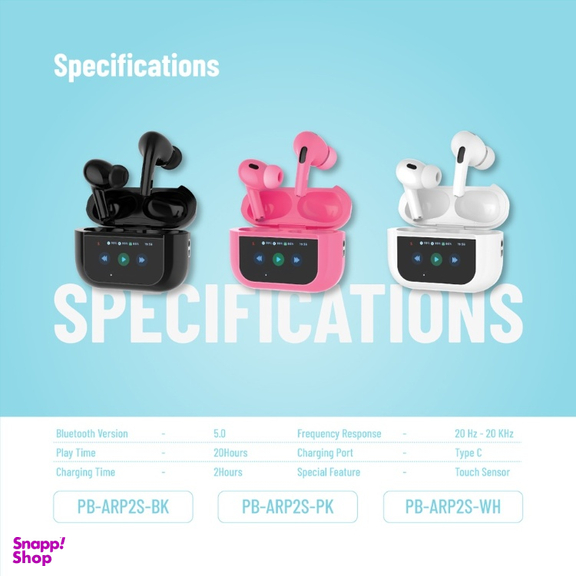 ایرفون بلوتوثی پرودو مدل Earbuds Pro2