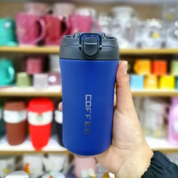ماگ سفری مدل دو قفله coffee گنجایش 0.4 لیتر