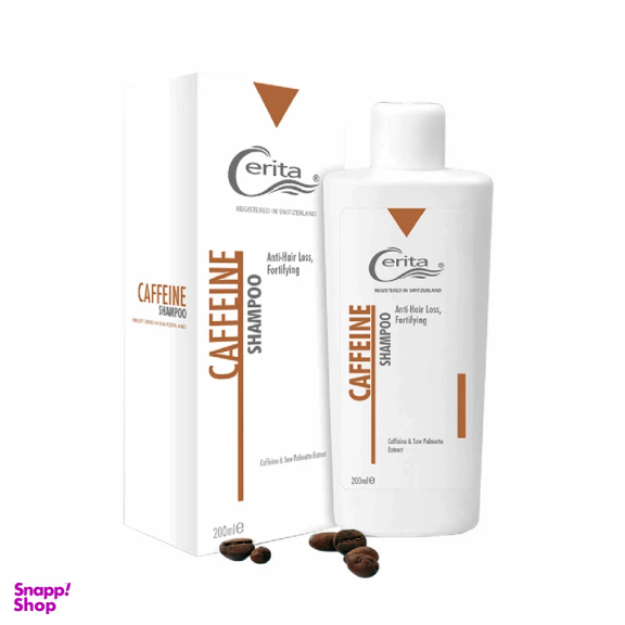 شامپو مو تقویت کننده و ضد ریزش سریتا مدل Caffeine حجم 200 میلی‌ لیتر