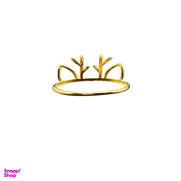انگشتر طلا 18 عیار زنانه مدل مینیمال گوزن کد 023