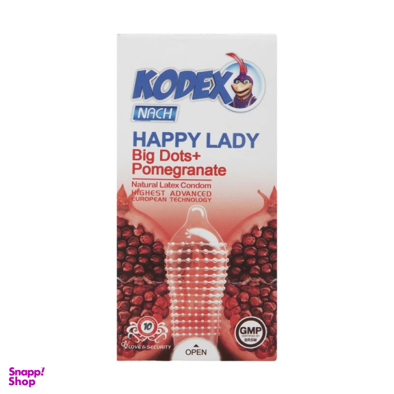 کاندوم ناچ کدکس مدل Happy Lady بسته 10 عددی