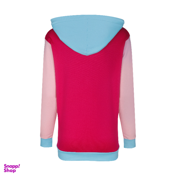 هودی اسپرت لوینت مدل کالرفول کد 6242 رنگ زمینه  سرخابی