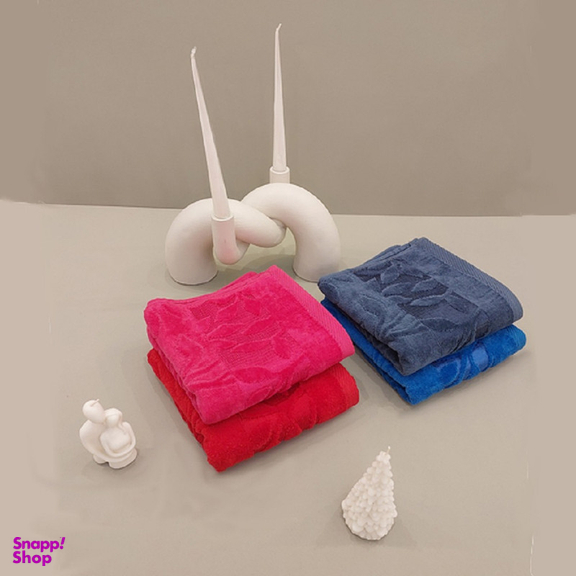 حوله دستی ارغوان مدل یاپراق سایز 80×40 سانتی متر