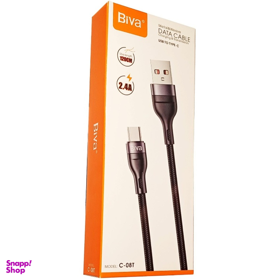 کابل فست شارژ Type-C بیوا مدل C-08T طول 1 متر