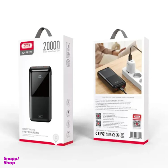 پاوربانک ایکس او مدل XO PR206 ظرفیت 20000 میلی آمپر ساعت