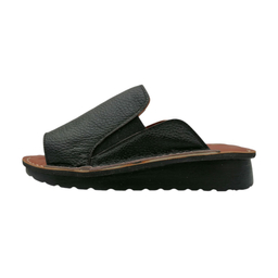 صندل طبی زنانه چرم ریباری مدل Clarks رنگ مشکی
