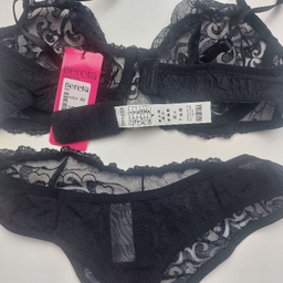 ست شورت و سوتین زنانه برتا کد 2420AB رنگ مشکی