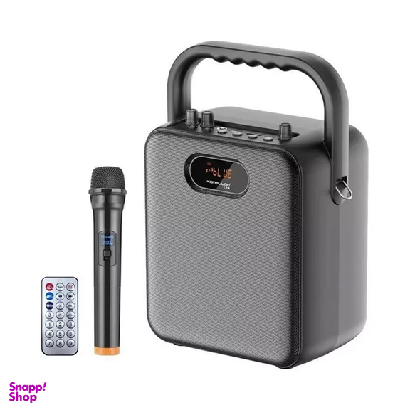 اسپیکر بلوتوثی و میکروفون قابل حمل دارای ریموت کنترل کانفلون مدل KG-01