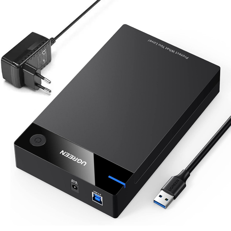 باکس هارد 3.5/2.5 اینچ HDD/SSD USB 3.0 یوگرین مدل US222