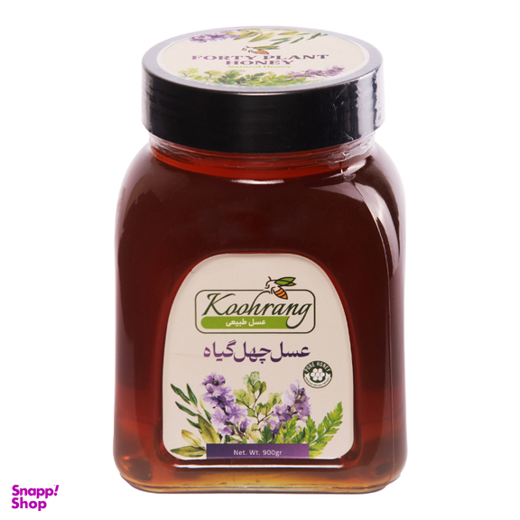 عسل طبیعی چهل گیاه و گون رویال کندو کوهرنگ وزن 900 گرم بسته 2 عددی