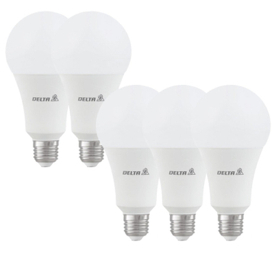 لامپ ال ای دی 20 وات دلتا مدل کلاسیک پایه E27 بسته 5 عددی